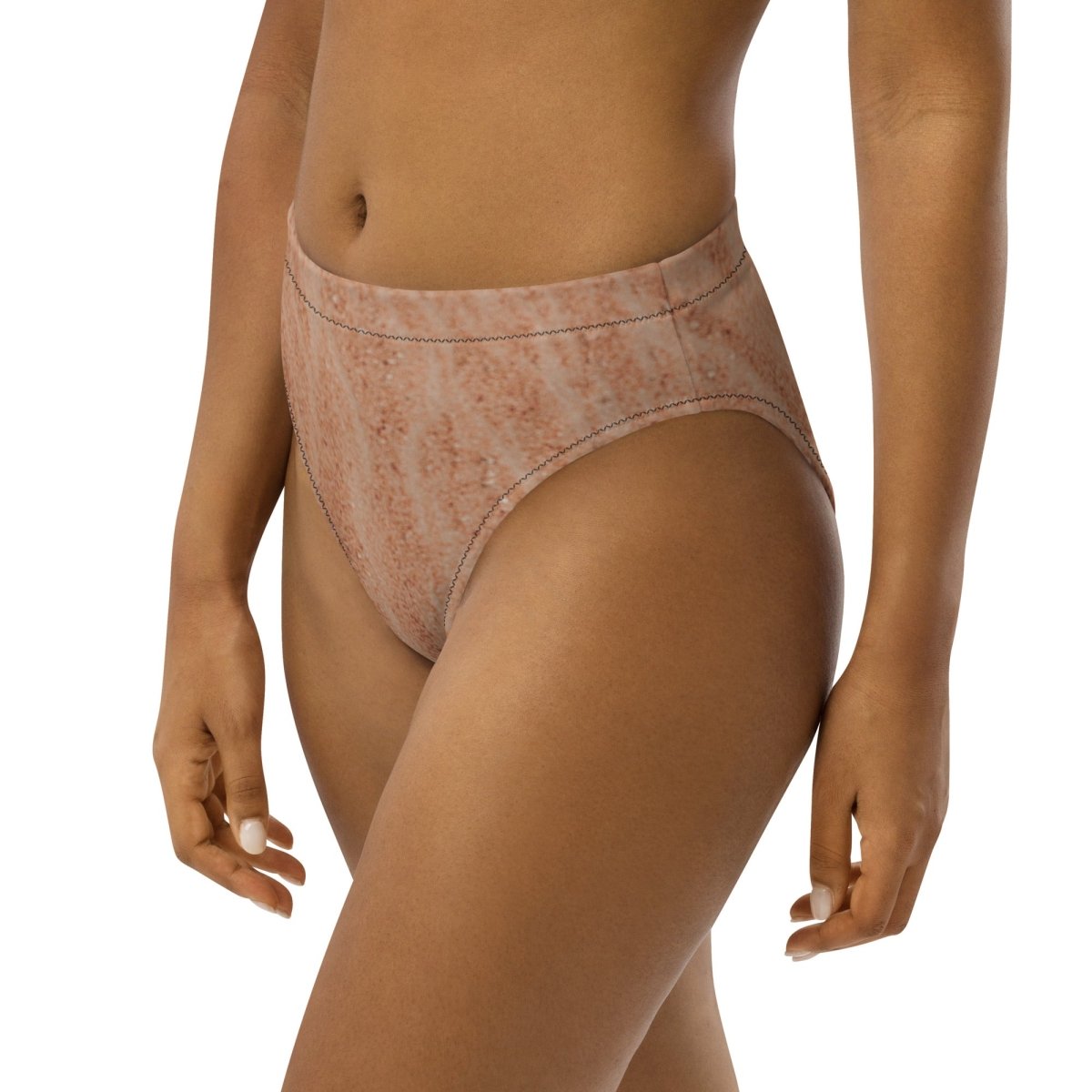 High-Waisted Bikini Bottom - Bahamas Sands XT - beachfrontdrifter