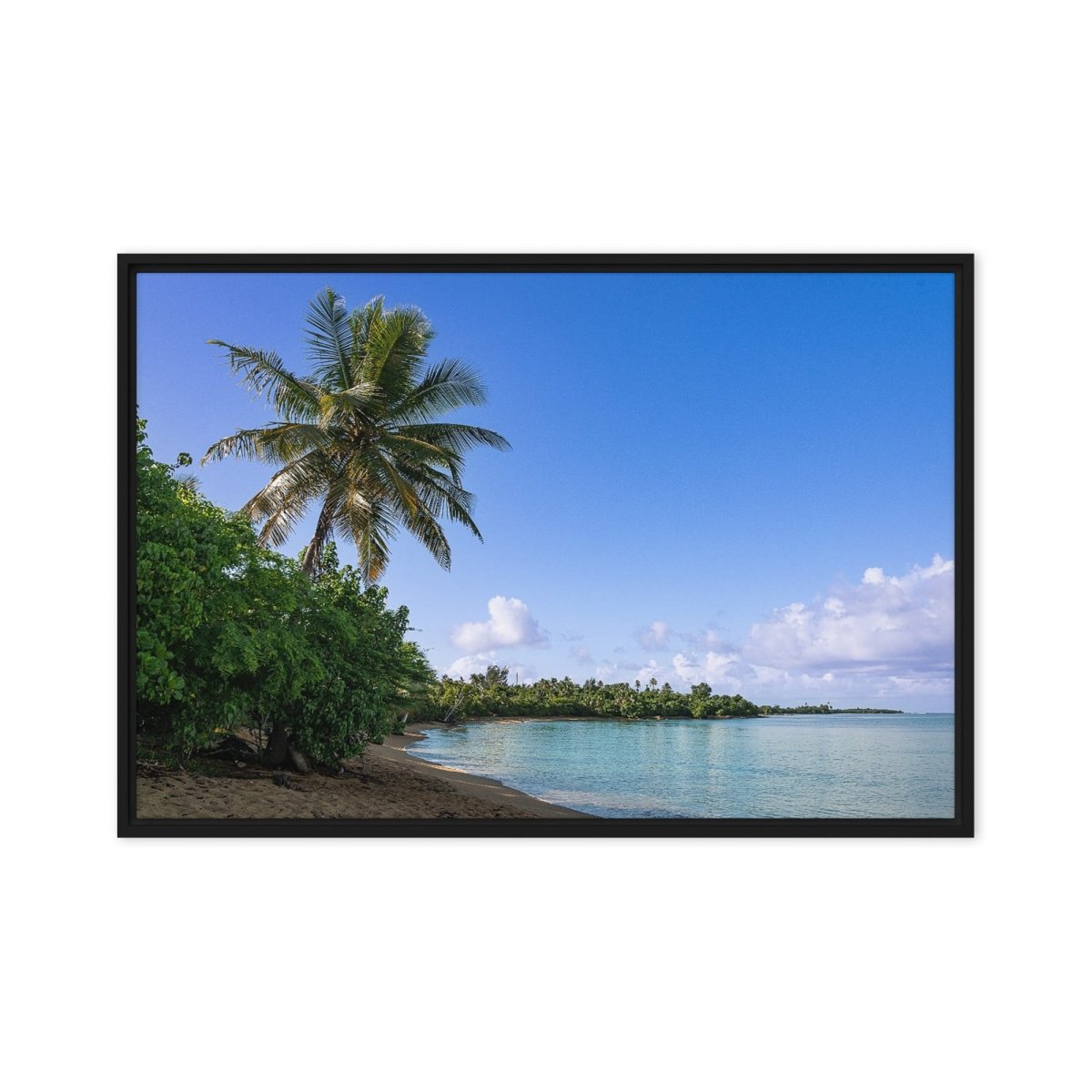 Playa Punta Arenas Framed Canvas - beachfrontdrifter