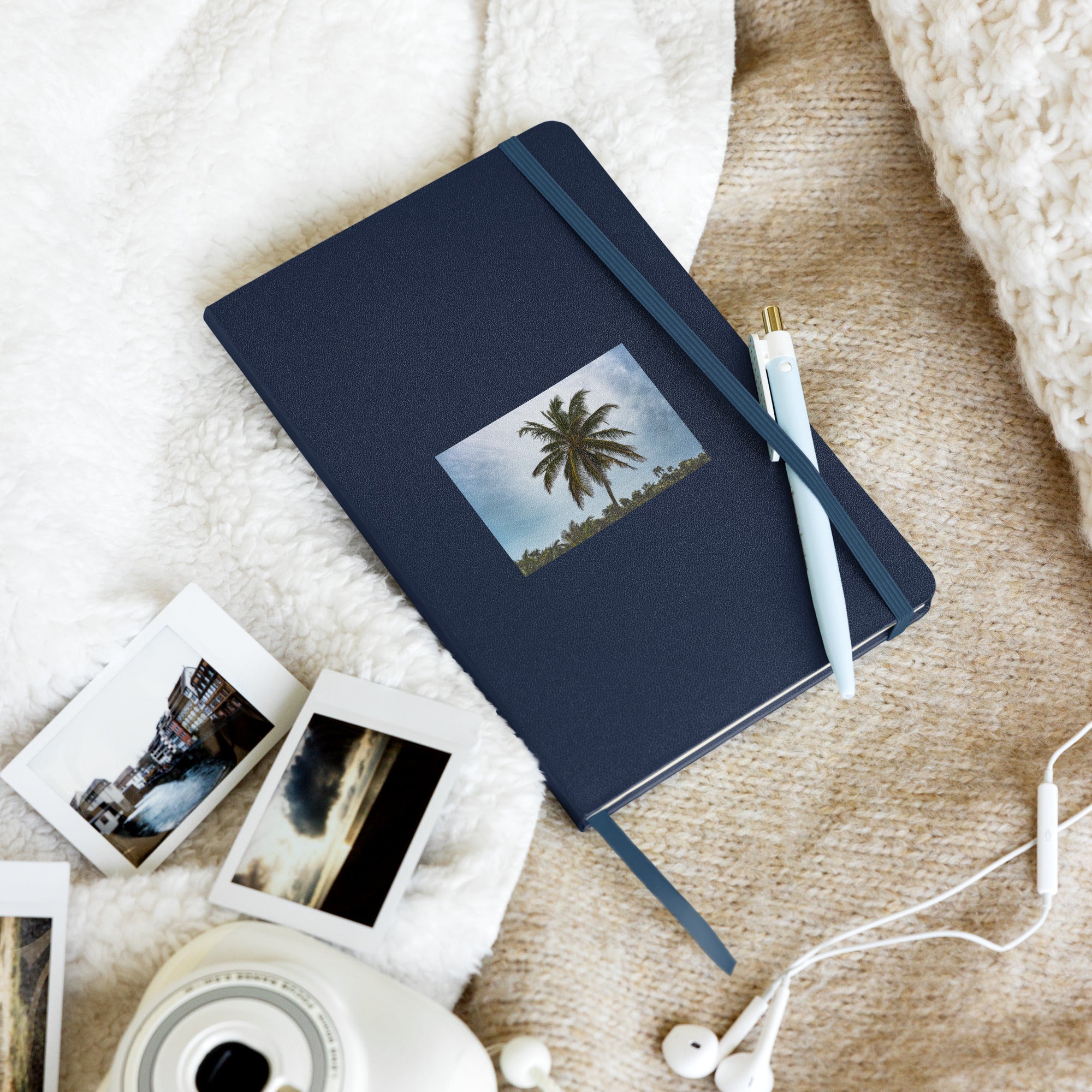 Bahamian Palm Tree Hardcover Bound Notebook - beachfrontdrifter