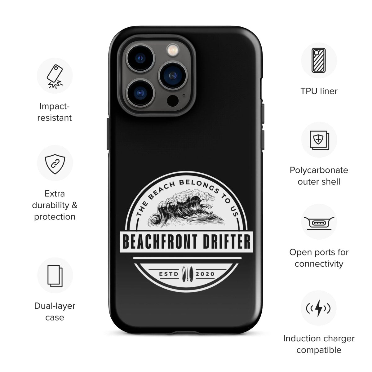 Beach Belongs Tough Case for iPhone® - beachfrontdrifter