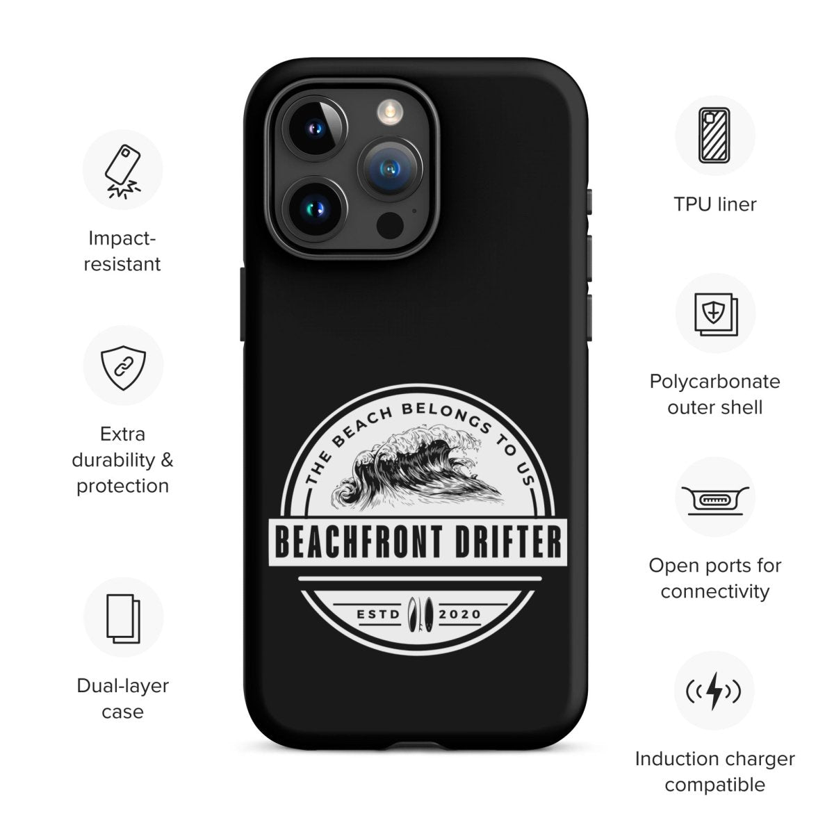 Beach Belongs Tough Case for iPhone® - beachfrontdrifter