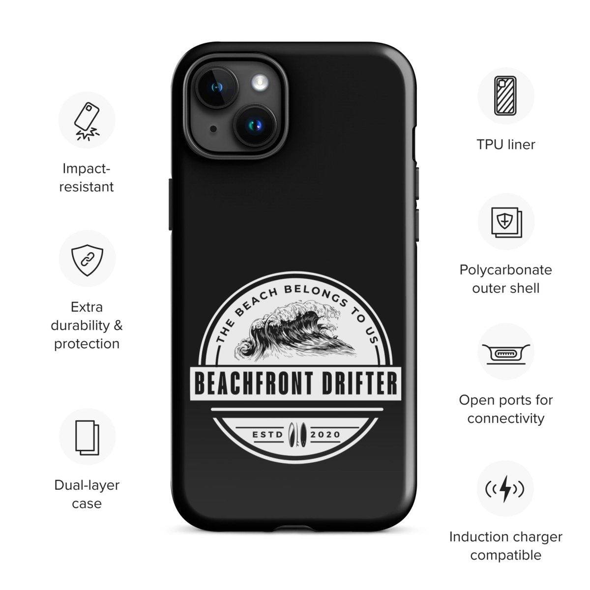 Beach Belongs Tough Case for iPhone® - beachfrontdrifter