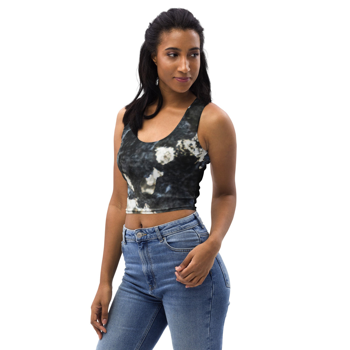 Beach Camo Too Crop Top - beachfrontdrifter