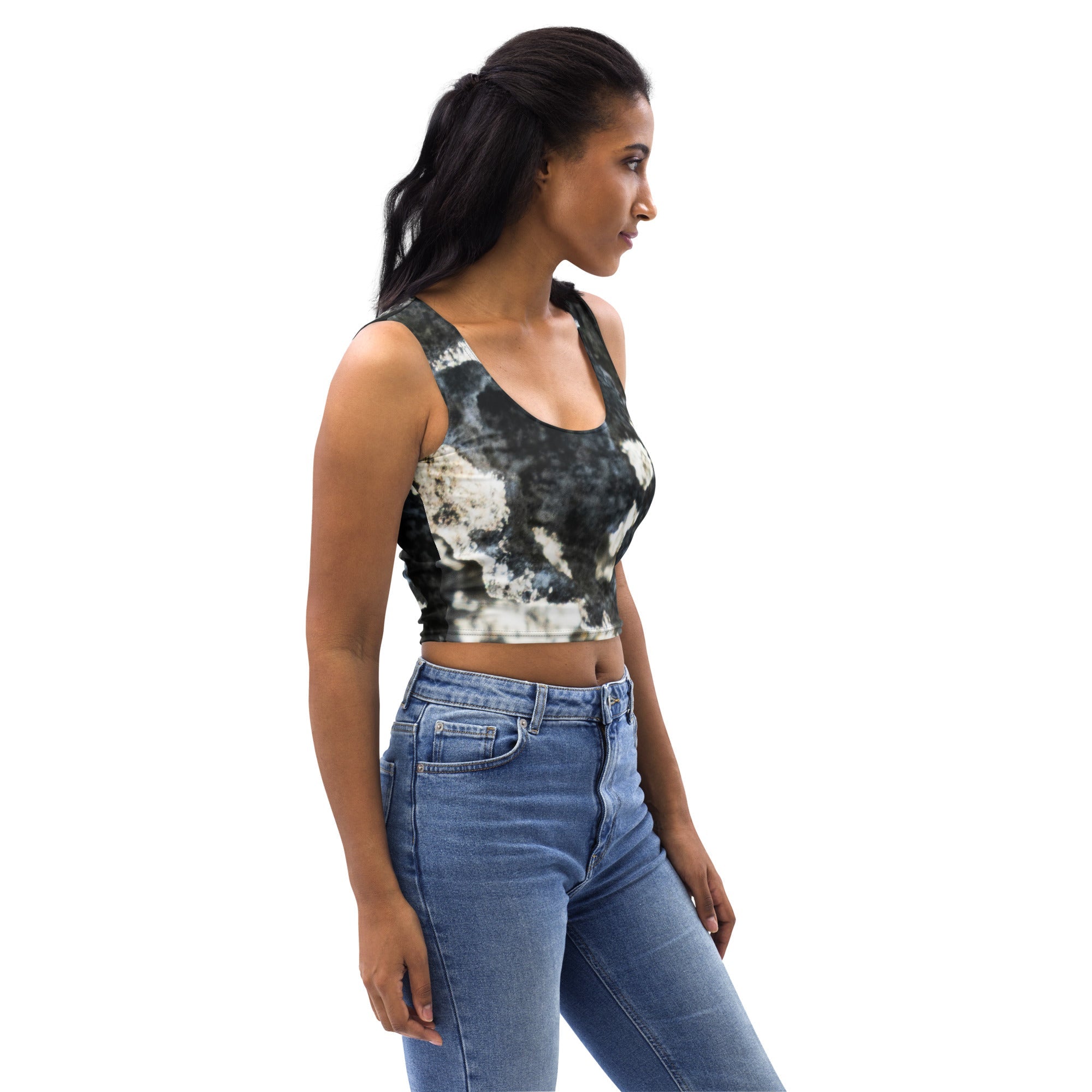 Beach Camo Too Crop Top - beachfrontdrifter