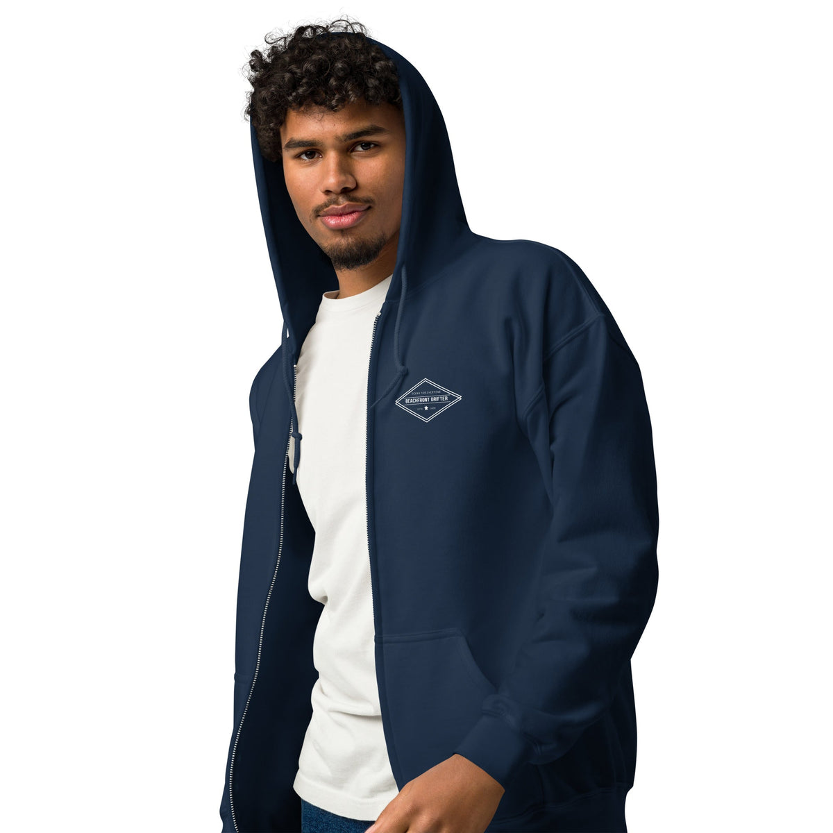 Beachfront Drifter Diamond Zip Hoodie 🌴 - beachfrontdrifter