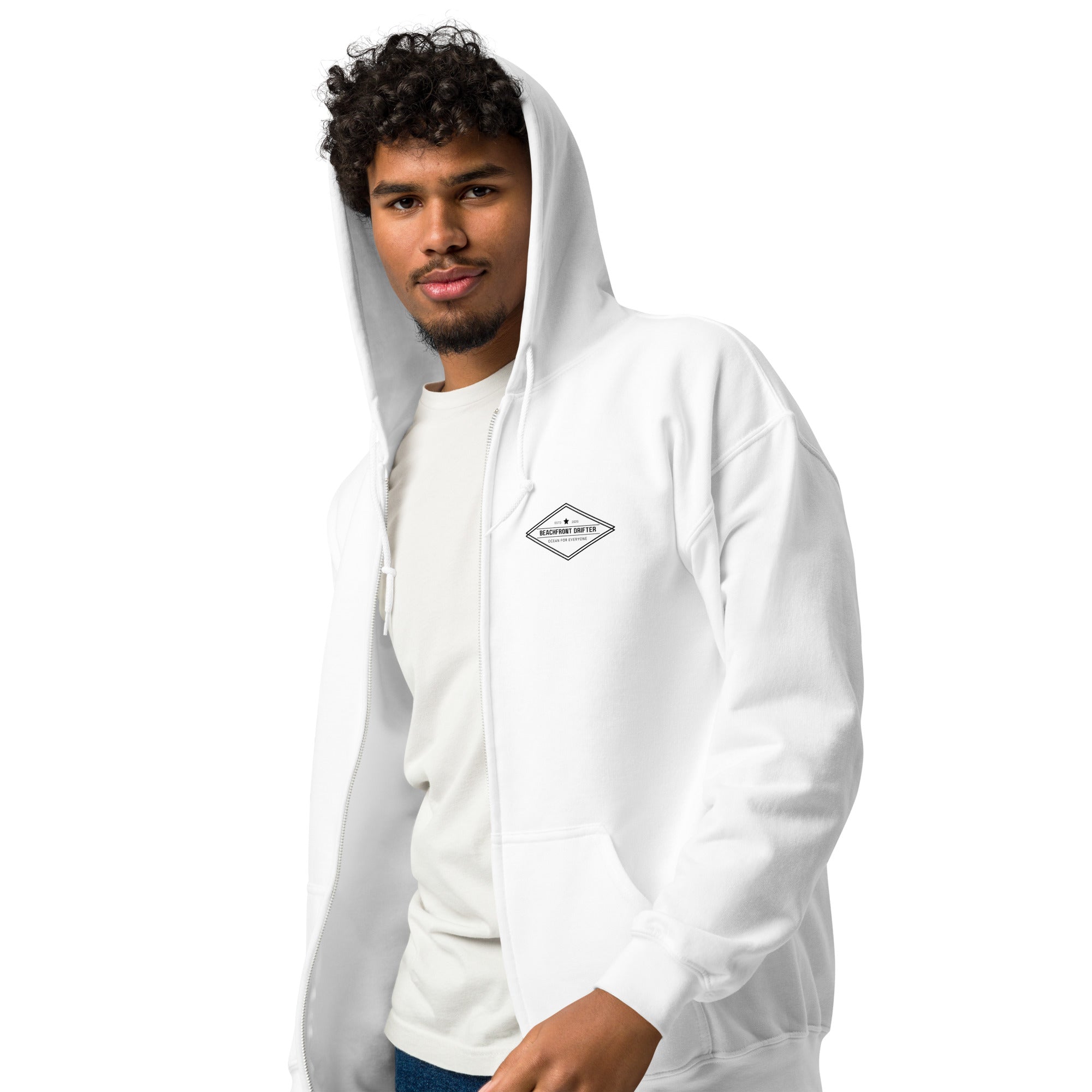 Beachfront Drifter Diamond Zip Hoodie 🌴 - beachfrontdrifter