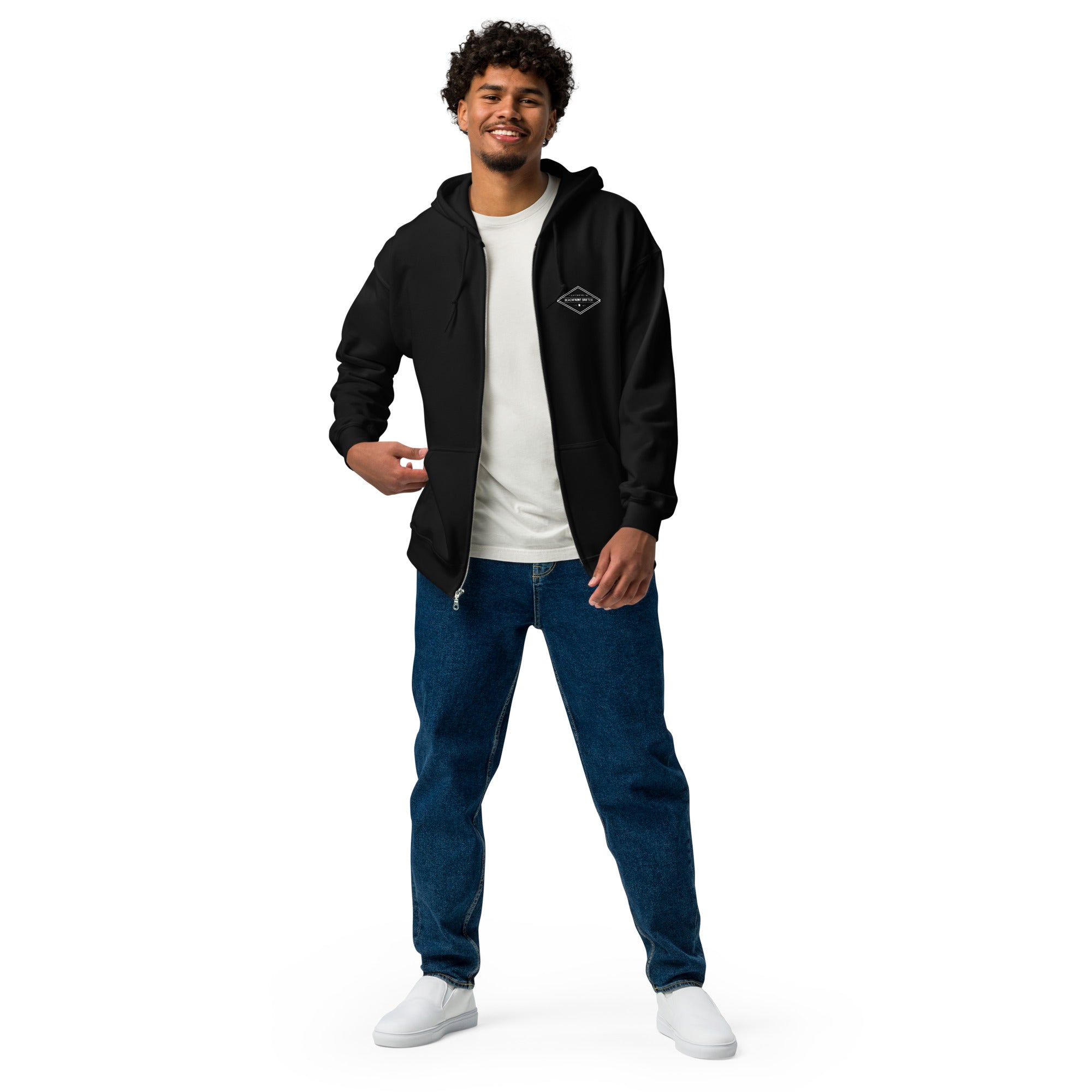 Beachfront Drifter Diamond Zip Hoodie 🌴 - beachfrontdrifter