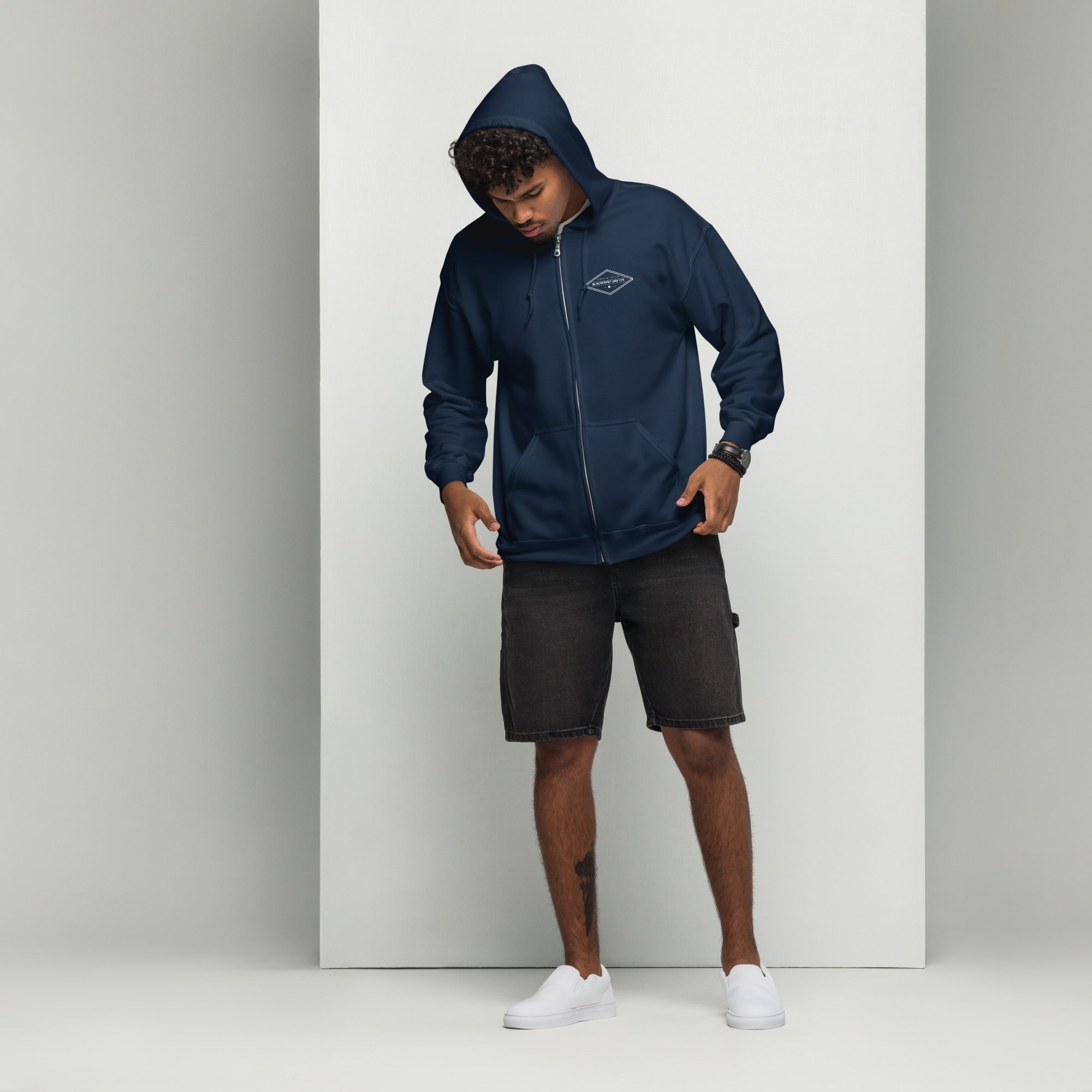 Beachfront Drifter Diamond Zip Hoodie 🌴 - beachfrontdrifter