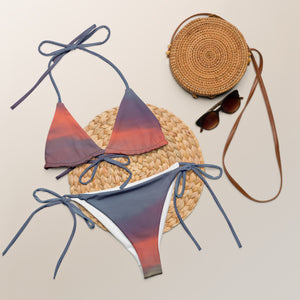 California Sunrise Recycled String Bikini 🌴 - beachfrontdrifter