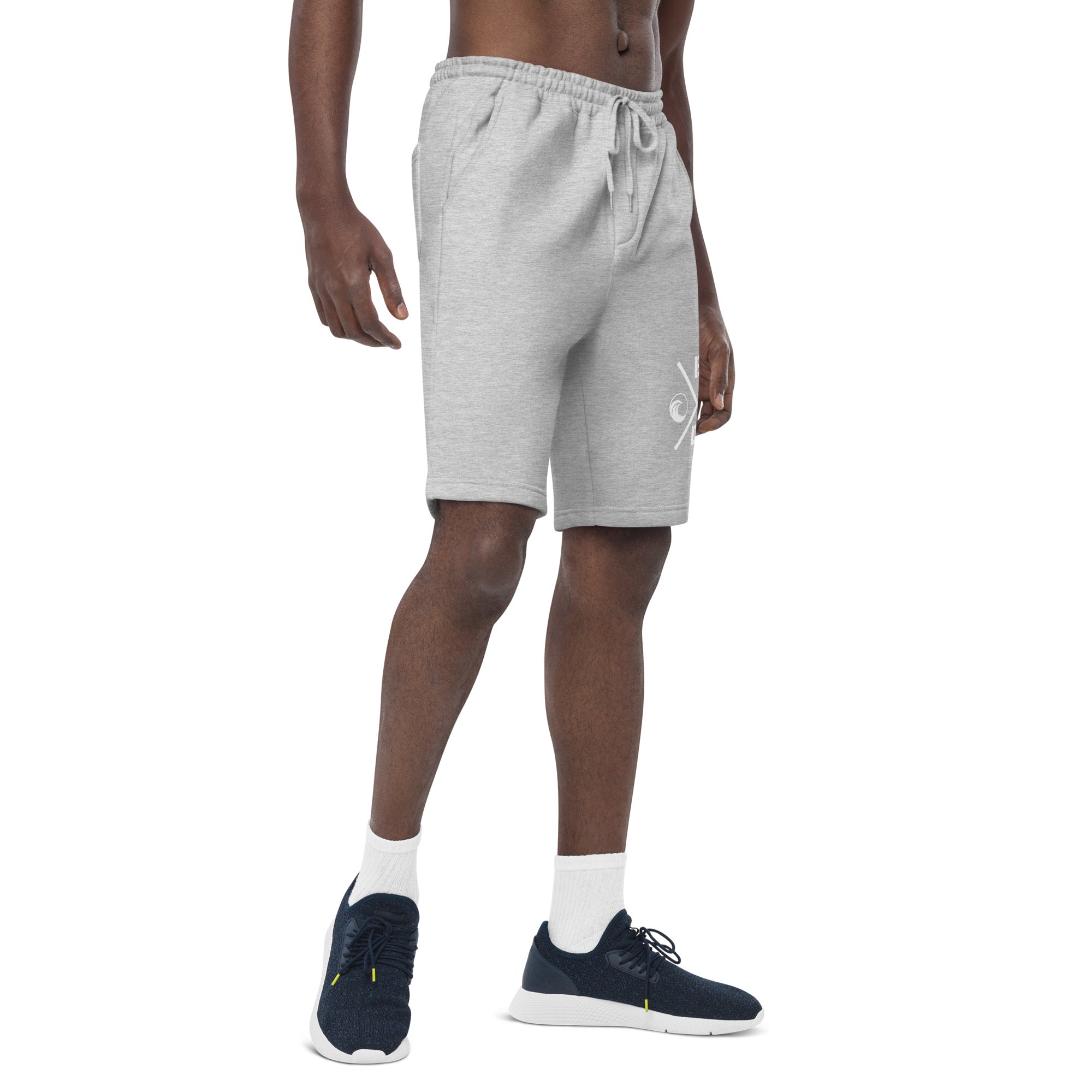 Crossed Logo Fleece Shorts - beachfrontdrifter