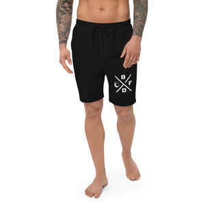 Crossed Logo Fleece Shorts - beachfrontdrifter