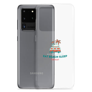 Eat Beach Sleep Clear Case for Samsung® - beachfrontdrifter