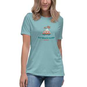 Eat Beach Sleep Women's Relaxed T-Shirt 🌴 - beachfrontdrifter