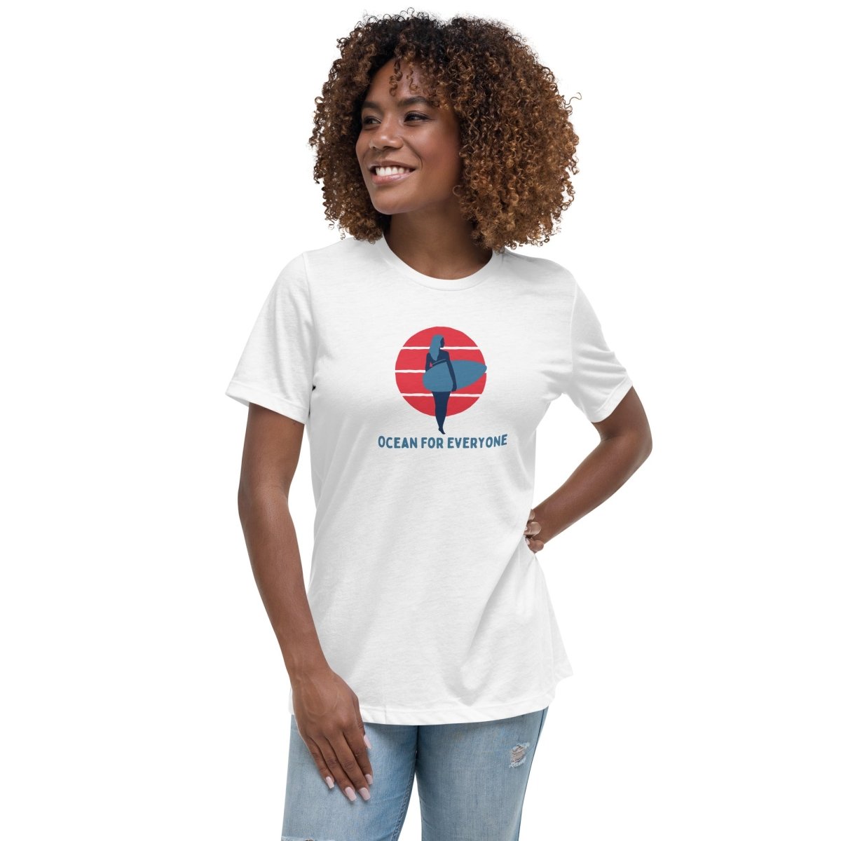 Ocean For Everyone Women's Relaxed T-Shirt 🌴 - beachfrontdrifter