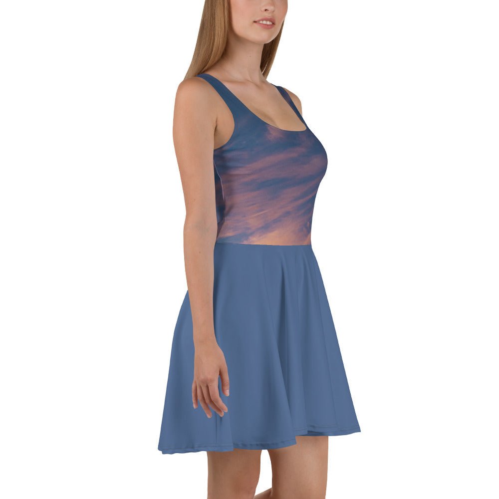 Pacific Sunrise Skater Dress 🌴 - beachfrontdrifter