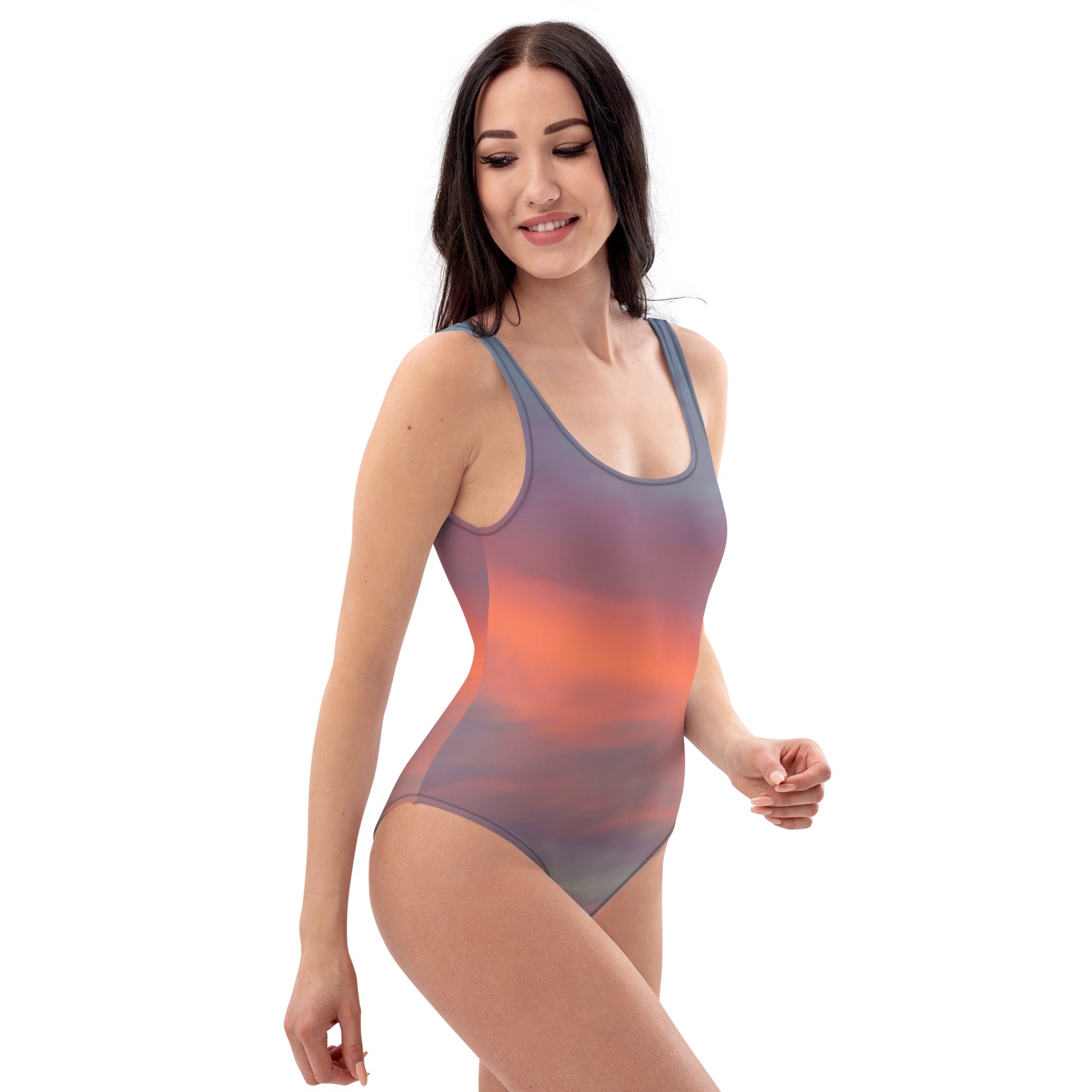 Sunrise Sky One-Piece Swimsuit 🌴 - beachfrontdrifter