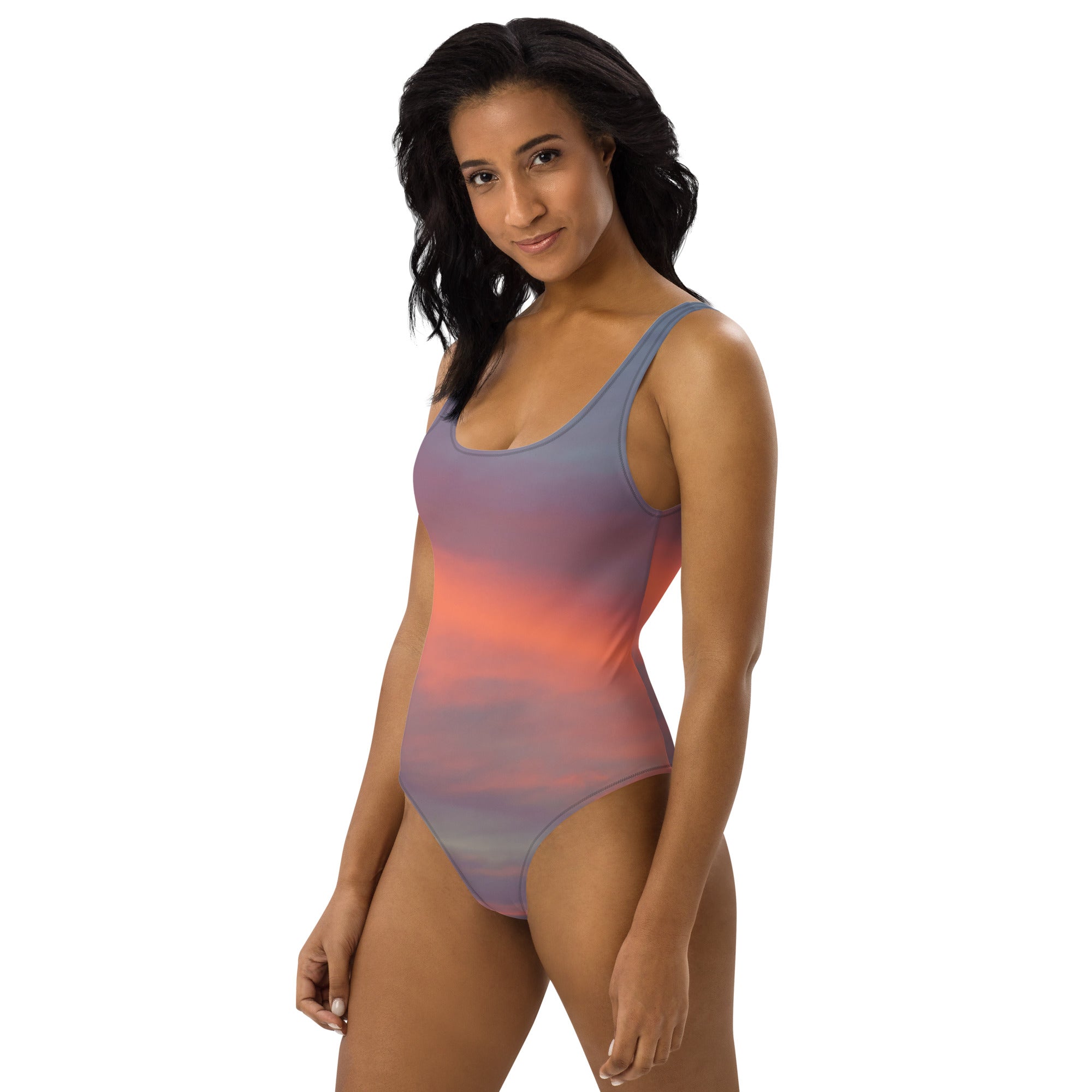 Sunrise Sky One-Piece Swimsuit 🌴 - beachfrontdrifter