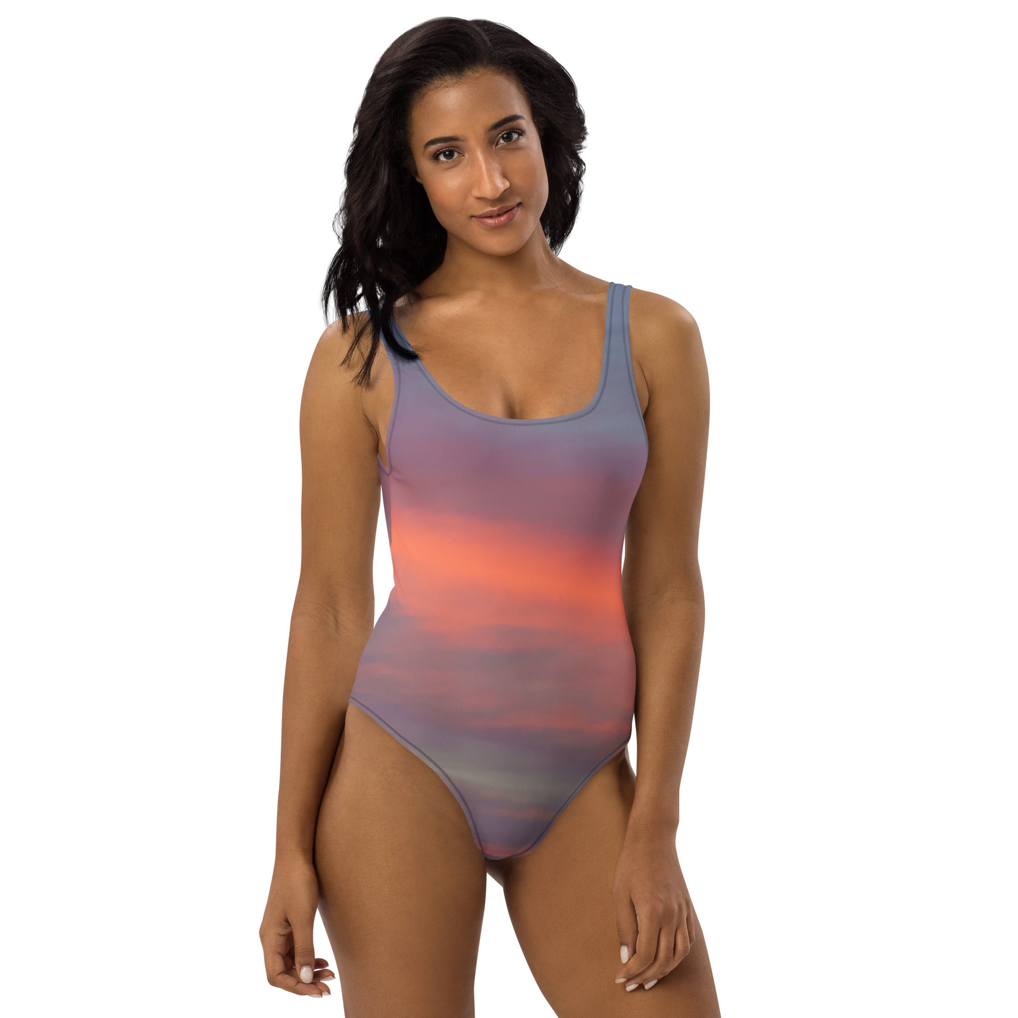 Sunrise Sky One-Piece Swimsuit 🌴 - beachfrontdrifter