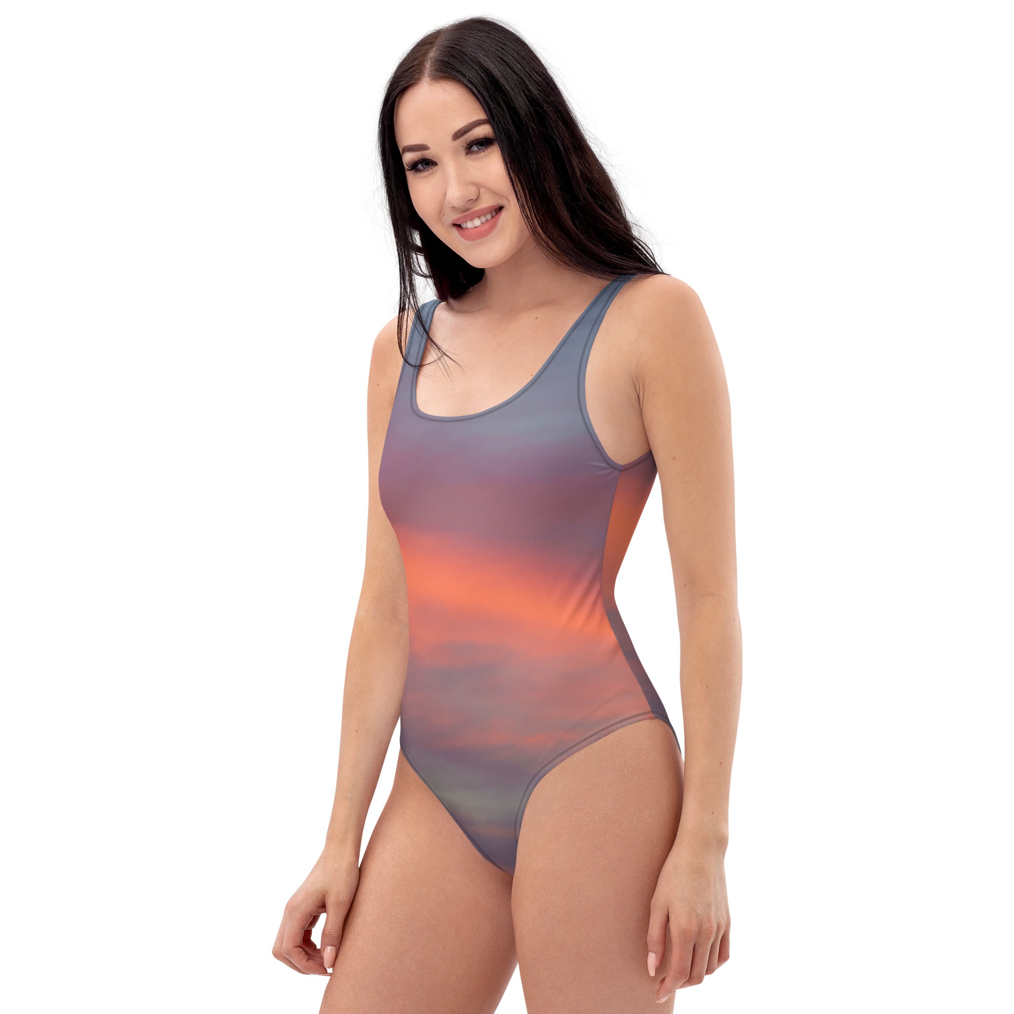 Sunrise Sky One-Piece Swimsuit 🌴 - beachfrontdrifter