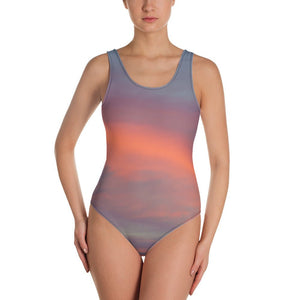Sunrise Sky One-Piece Swimsuit 🌴 - beachfrontdrifter