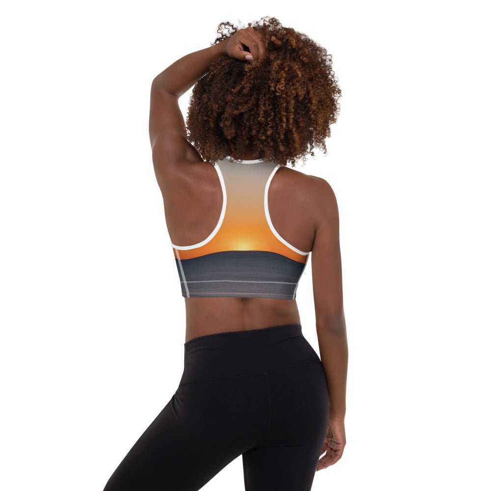 Sunset Padded Sports Bra🌴 - beachfrontdrifter