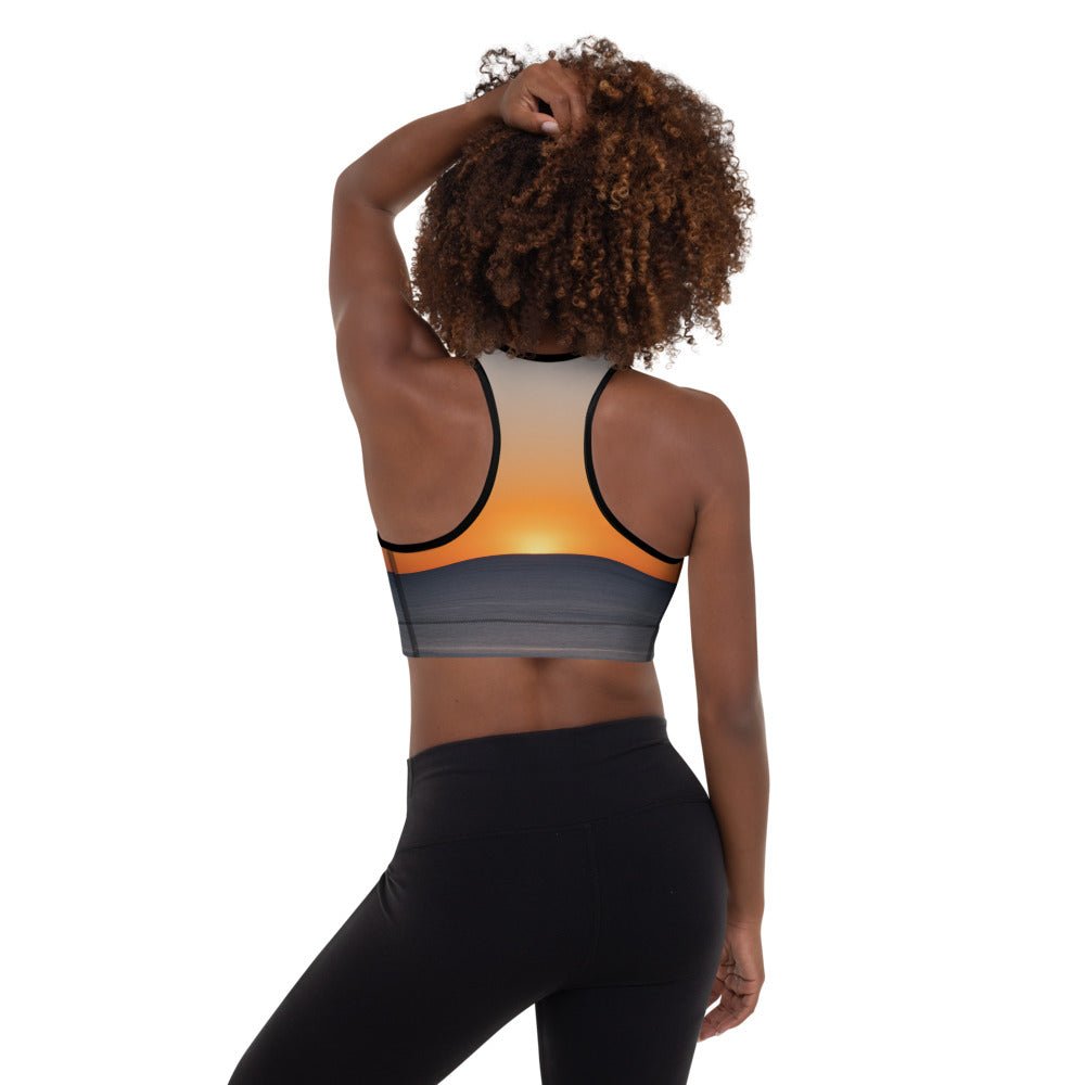 Sunset Padded Sports Bra🌴 - beachfrontdrifter